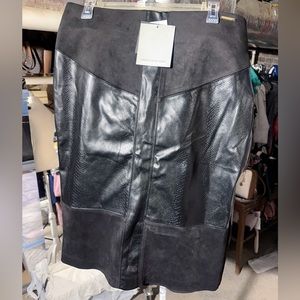 Marc New York black snake print leather part velvet full control waistband $59